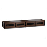 Salamander Designs Synergy 147 Quad AV Cabinet (Dark Walnut with Black Posts)