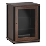 Salamander Designs Synergy 303 Single AV Cabinet (Dark Walnut with Black Posts)