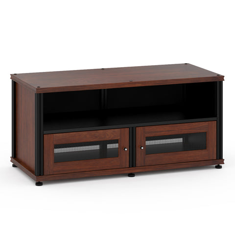 Salamander Designs Synergy 229 Twin AV Cabinet (Dark Walnut with Black Posts)