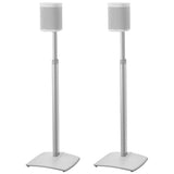 Sanus WSSA2 Height-Adjustable Wireless Speaker Stands for Sonos ONE, PLAY:1, and PLAY:3 - Pair (White)