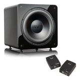 SVS SB-2000 Pro 12 Inch Sealed Subwoofer with DSP Control and SoundPath Wireless Audio Adapter (Piano Gloss Black)