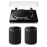 Yamaha MusicCast Vinyl 500 Turntable with MusicCast 20 Wireless Speakers - Pair (Black)