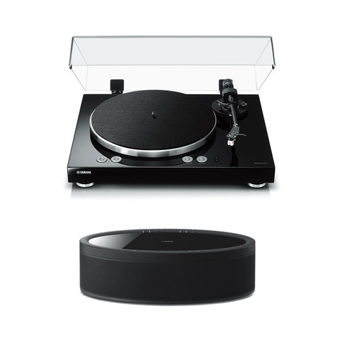 Yamaha MusicCast Vinyl 500 Turntable with MusicCast 50 Wireless Speaker (Black)