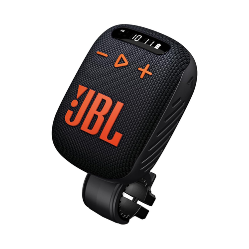 JBL ワイヤレススピーカー ブラック/オレンジ JBL Wind 3 FM Bluetooth Handlebar Speaker (Black/Orange)