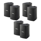 Yamaha NS-AW194 All-Weather Outdoor Speakers Bundle - 6 Pack (Black)