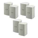 Yamaha NS-AW194 All-Weather Outdoor Speakers Bundle - 6 Pack (White)