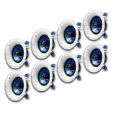 Yamaha NS-IC600 6.5 Inch 2 Way In Ceiling Speakers - 8 Pack