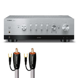 Yamaha R-N800A Network Receiver Bundle with AudioQuest Jack Russell (Silver)