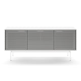 BDI Align 7477 3-door Cabinet with Console Base (Satin White)