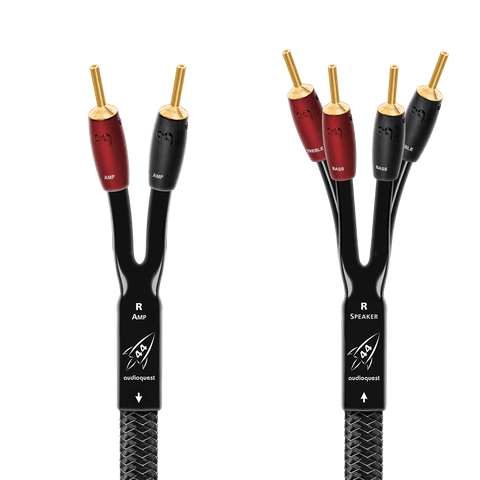 AudioQuest Rocket 44 Single BiWire Speaker Cable with SureGrip 500