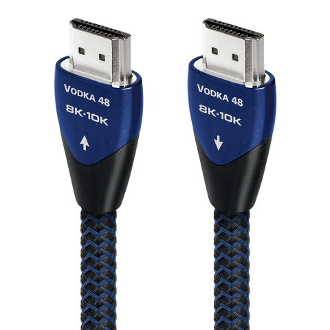 AudioQuest Vodka 48 2.1 HDMI Cable - 8K/10K Ultra HD, Gaming, High-Speed, 48Gbps, HDR, eARC