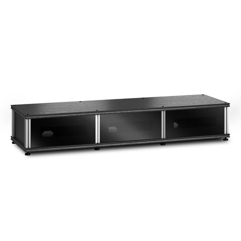 Salamander Designs Synergy Model 133 Triple AV Cabinet (Black Oak with Aluminum Posts)