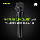 Shure Nexadyne NXN8/C Cardioid XLR Handheld Vocal Microphone (Black)