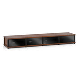 Salamander Designs Synergy 141 Quad AV Cabinet (American Cherry with Black Glass Doors & Black Posts)