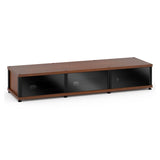 Salamander Designs Synergy 134 Triple AV Cabinet (American Cherry with Black Glass Doors & Black Posts)