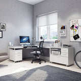 BDI Centro 6407 Mobile File Pedestal (Satin White)