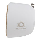 OC Acoustic Newport Plug-in Outlet Speaker with Bluetooth 5.1 and Built-in USB Type-A Charging Port - Set of 6 (Champagne/White and Charcoal/Black)