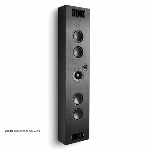 PMC CI140 On Wall Speaker (Black with White Grille)