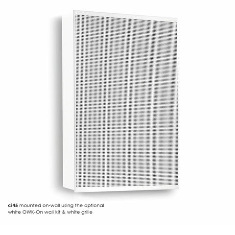 PMC CI45 In-Wall Speaker (Black with White Grille)
