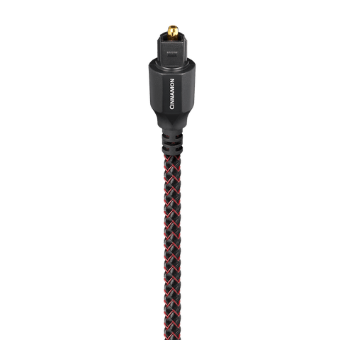 AudioQuest Cinnamon Optical Toslink Fiber-Optic Cable + Mini-Adaptor