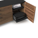 BDI Corridor 6531 Modern Shaped L-Shaped Executive Desk (Natural Walnut)