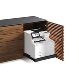 BDI Corridor 6531 Modern Shaped L-Shaped Executive Desk (Natural Walnut)