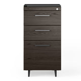 BDI Sequel 20 6114 3 Drawer File Cabinet (Charcoal/Black)