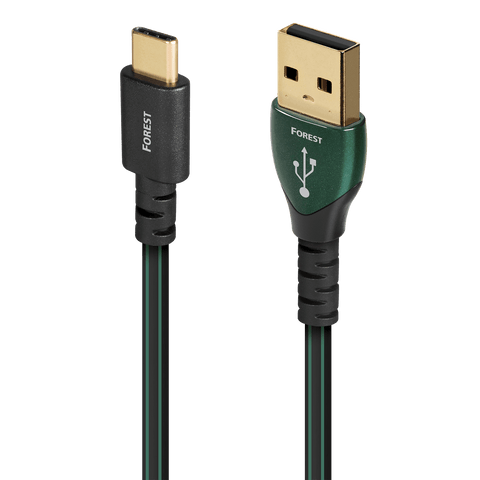 AudioQuest Forest USB-C to USB-A High-Definition Digital Audio Cable