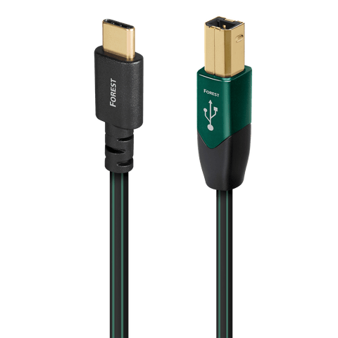 AudioQuest Forest USB-C to USB- B High-Definition Digital Audio Cable