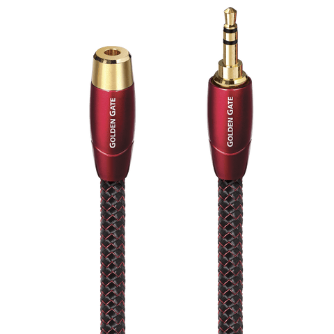 AudioQuest Golden Gate 3.5mm Mini-to-Female Analog Audio Interconnect Cable