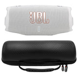JBL CHARGE 6 Waterproof Portable Speaker Bundle with gSport Carbon Fiber Case (White)