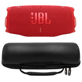 JBL CHARGE 6 Waterproof Portable Speaker Bundle with gSport Carbon Fiber Case (Red)