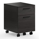 BDI Linea 6227 Mobile File Pedestal (Charcoal Stained Ash)