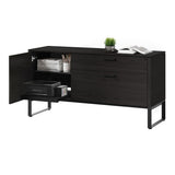 BDI Linea 6220 Multifunction Cabinet (Charcoal Stained Ash)