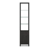 BDI Linea 5801 Single-Wide Cabinet (Charcoal Stained Ash)