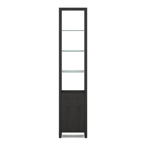 BDI Linea 5801 Single-Wide Cabinet (Charcoal Stained Ash)