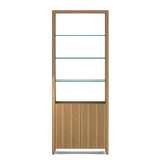 BDI Linea 5802 Expandable Modern Bookcase (Natural Walnut)