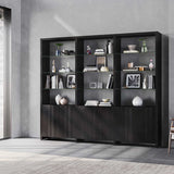 BDI Linea 580222 3 Shelf System 96" Wide (Charcoal Stained Ash)