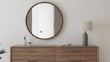 BDI LINQ 9190 Round Wall Mirror (Natural Wood)