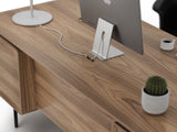 BDI LINQ Office 6821 Home Office Executive Desk (Natural Walnut)