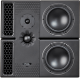PMC Audio 8-2-XBD Configuration Twin Cabinet 3-Way Active Bookshelf Monitor Speakers - Pair (Black)