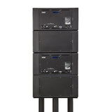 PMC Audio 8-2-XBD Configuration Twin Cabinet 3-Way Active Bookshelf Monitor Speakers - Pair (Black)