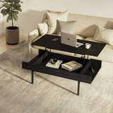 BDI Reveal 1192 Lift Top Coffee Table (Charcoal Stained Ash)