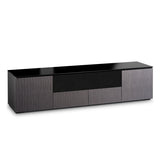 Salamander Designs Chameleon Collection Seattle 245 Quad Speaker Integrated Cabinet (Gray Oak with Black Glass Top)