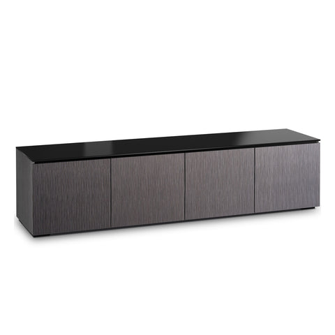 Salamander Designs Chameleon Collection Seattle 247 Quad AV Cabinet (Gray Oak with Black Glass Top)