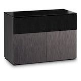 Salamander Designs Chameleon Collection Seattle 329 Twin Speaker Integrated Cabinet (Gray Oak with Black Glass)