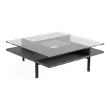 BDI Terrace 1150 Square Coffee Table (Charcoal Stained Ash)