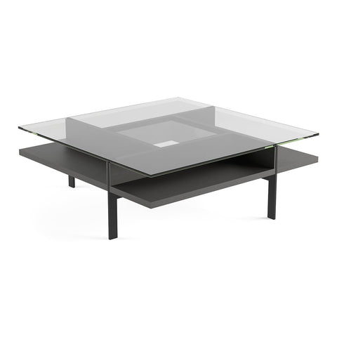 BDI Terrace 1150 Square Coffee Table (Charcoal Stained Ash)