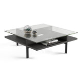BDI Terrace 1150 Square Coffee Table (Charcoal Stained Ash)