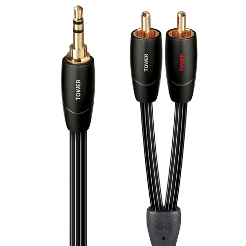 AudioQuest Tower 3.5mm Mini-to-RCA Analog Audio Interconnect Cable